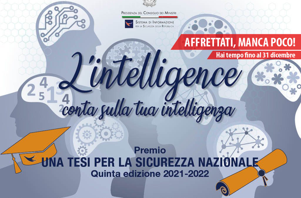 Premio “Una tesi per la sicurezza nazionale”